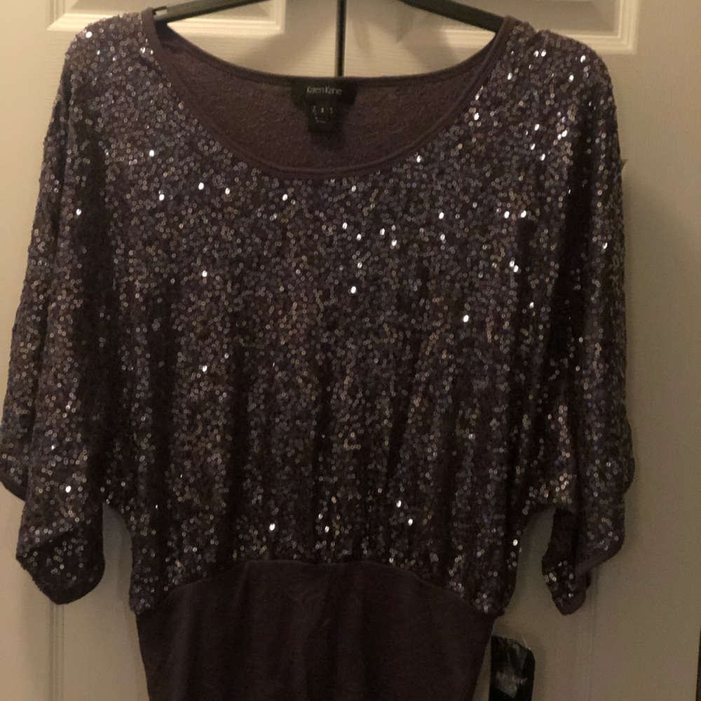 Karen Kane sequin blouse